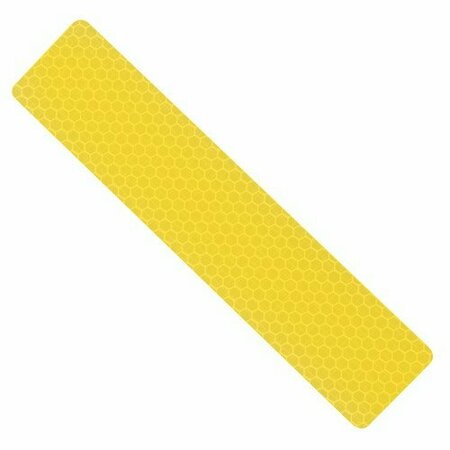 HILLMAN 1.3 in. W X 6 in. L Yellow Reflective Safety Tape 1 pk, 6PK 847337